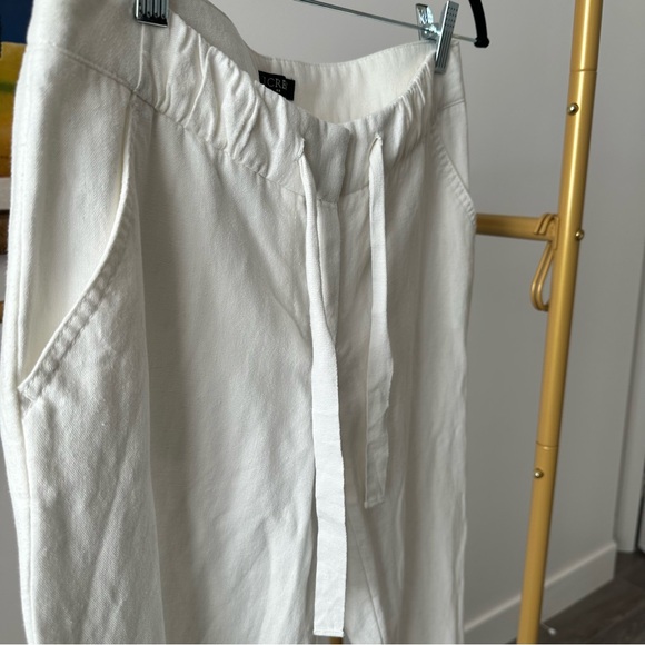 J.Crew white linen pants Low rise | Size 24 - Picture 4 of 4